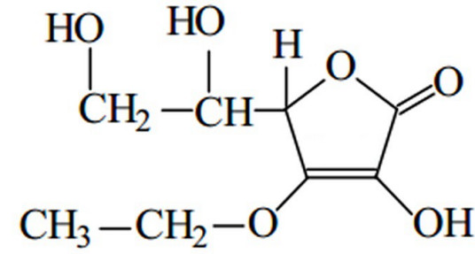 维生素C乙基醚화학结构式