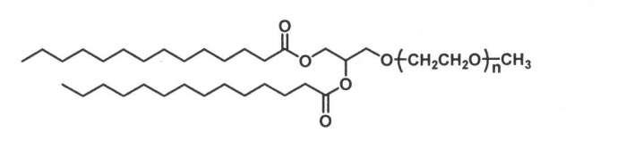 DMG-PEG2000化学構造式