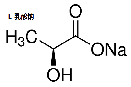 乳酸钠-化学構造式