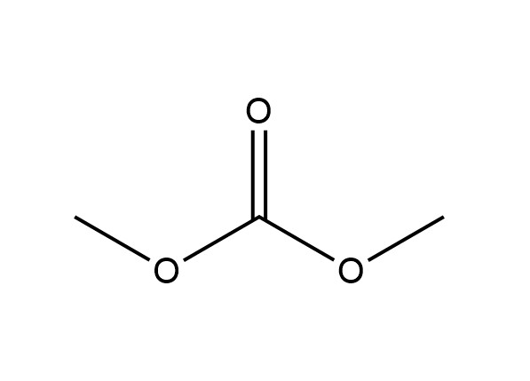 炭酸二メチル酯の化学構造式