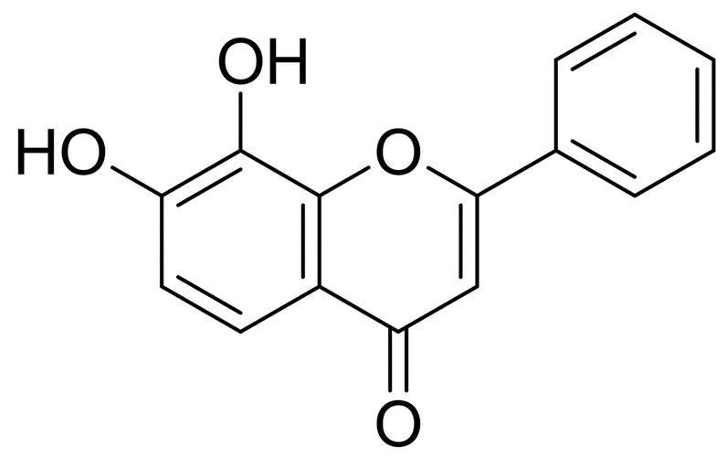 化学構造式 - 7,8二羟基黄酮